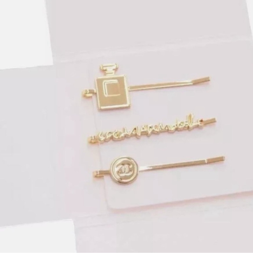 CHANEL Hairpin / Hair Accessory Coco Mademoiselle Limited Edition Gold Set - Picture 4 of 6